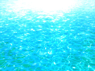 キラキラ輝く水面のCG素材	
