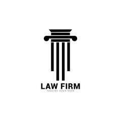Law firm logo icon vector template.