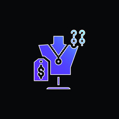 Accesories blue gradient vector icon