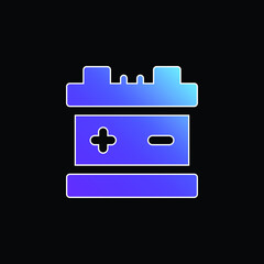 Battery blue gradient vector icon