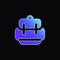 Backpack blue gradient vector icon