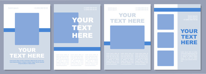 Travel brochure template. Attracting potential clients. Flyer, booklet, leaflet print, cover design with copy space. Your text here. Vector layouts for magazines, annual reports, advertising posters