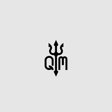 QM initial logo best for ocean theme company