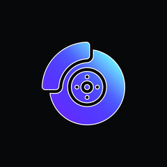 Alloy Wheel blue gradient vector icon