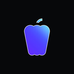 Bell Pepper blue gradient vector icon