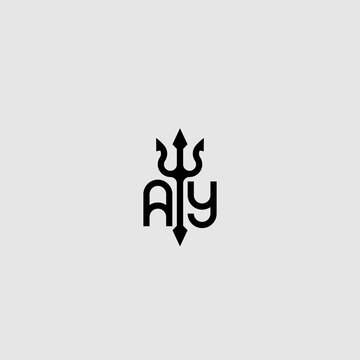 AY initial logo best for ocean theme company