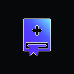 Fototapeta premium Appointment Book blue gradient vector icon