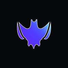Bat blue gradient vector icon