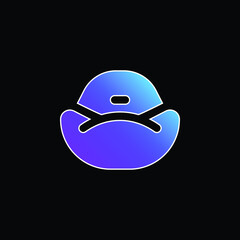 Bean Bag blue gradient vector icon