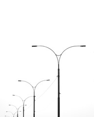 street lamp isolated on white background