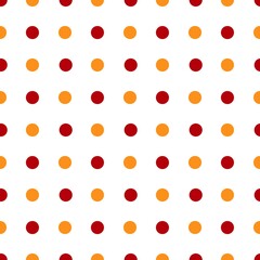 Geometric color ornament with polka seamless pattern