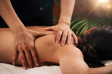 Obraz na płótnie Canvas Deep Tissue Massaging.