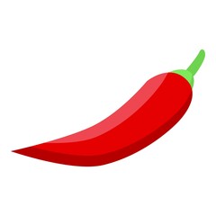 Mexican hot paprika icon. Isometric of Mexican hot paprika vector icon for web design isolated on white background