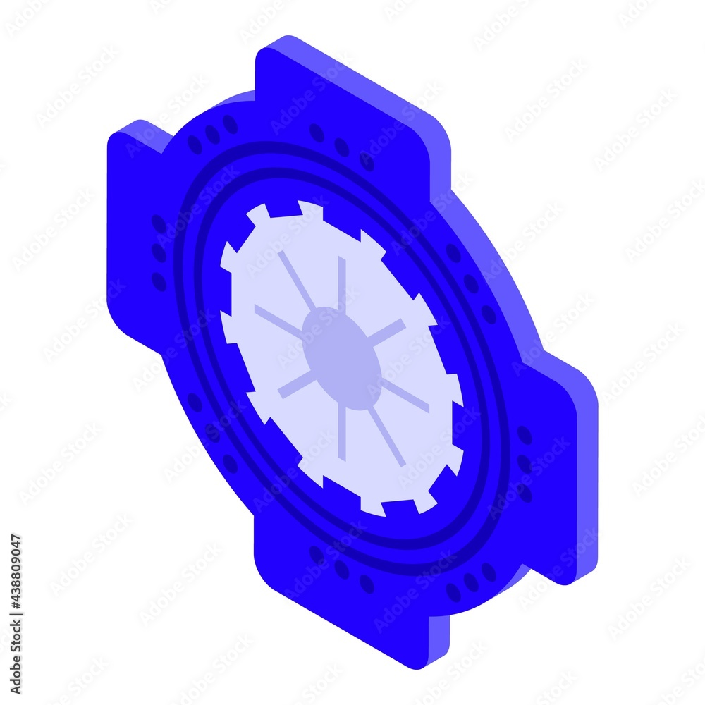 Poster disk clutch icon. isometric of disk clutch vector icon for web design isolated on white background
