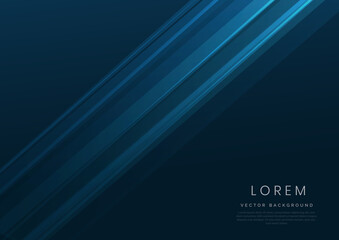 Abstract blue geometric diagonal overlay layer background.