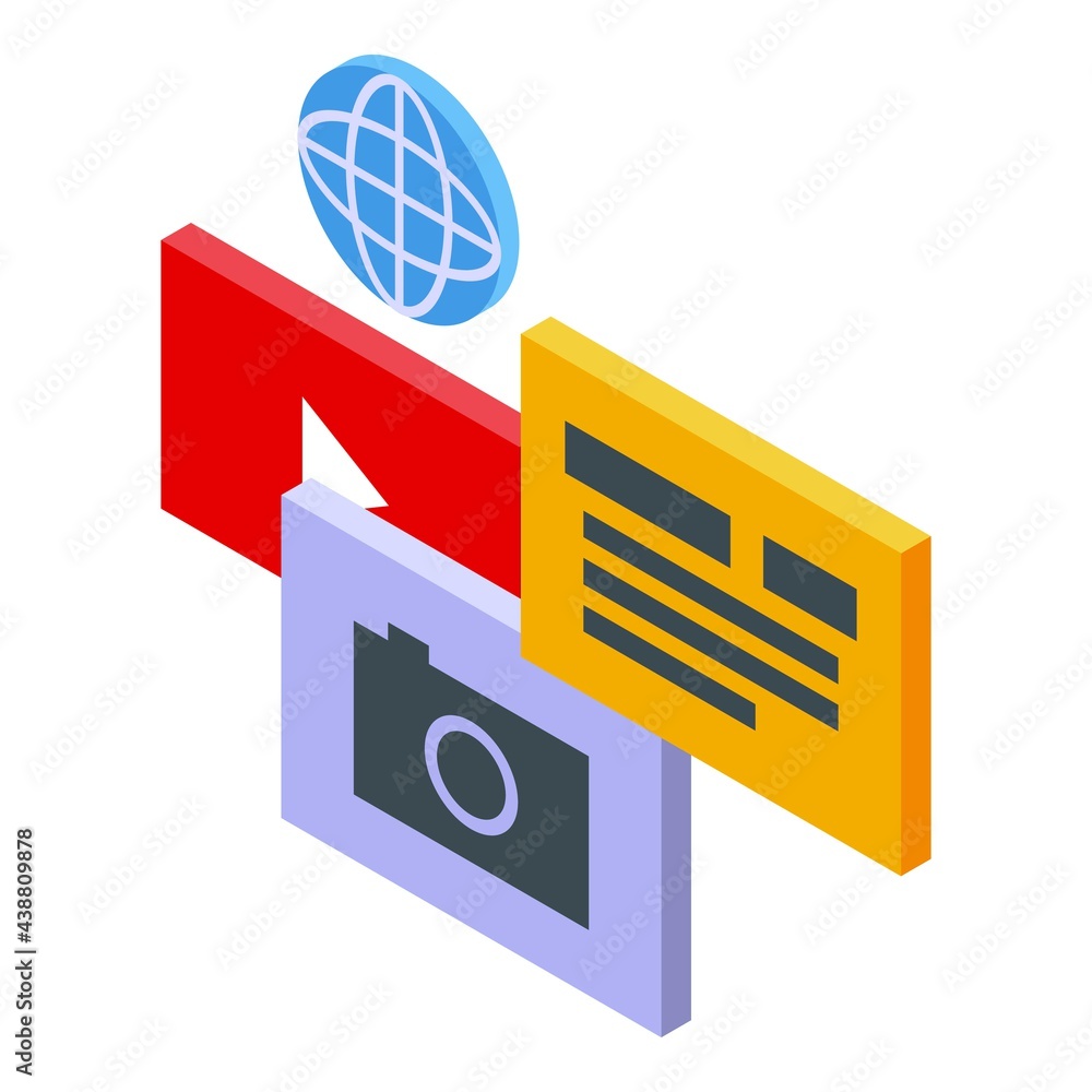 Poster applications icon. isometric of applications vector icon for web design isolated on white background