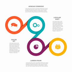 Infographic design template with place for your data. Vector illustration.