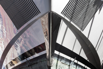 The front of a luxury yacht.