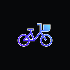 Bike blue gradient vector icon