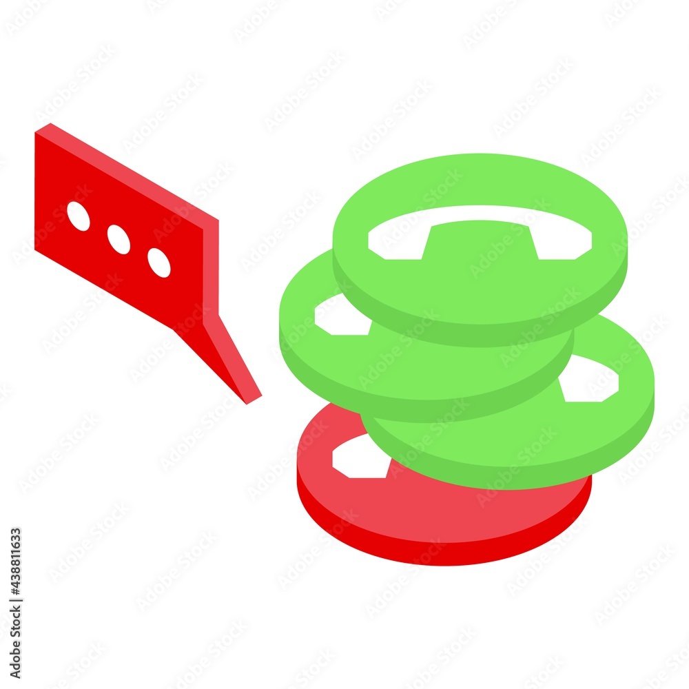 Poster call rush job icon. isometric of call rush job vector icon for web design isolated on white backgrou