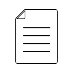 Paper Icon Vector Design Template on white background