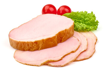 Pork loin, isolated on white background. High resolution image.