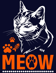 Cat Niche Designs for Multiple use (such as T-shirt, Coffee Cup, Mug, Pillow etc.)