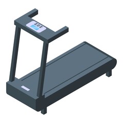 Fitness treadmill icon. Isometric of Fitness treadmill vector icon for web design isolated on white background