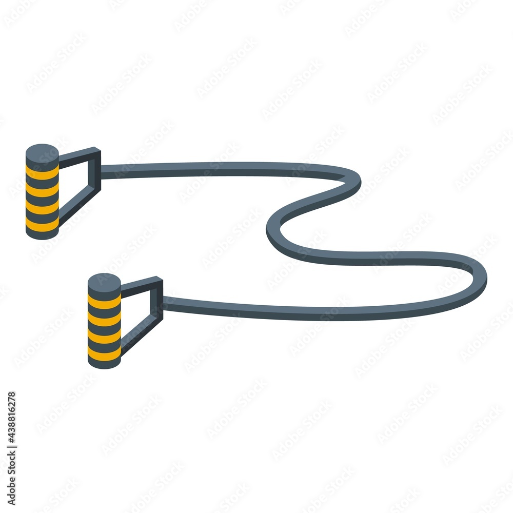 Poster fitness elastic cord icon. isometric of fitness elastic cord vector icon for web design isolated on 