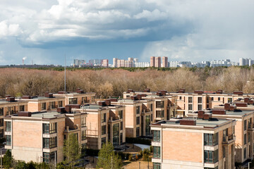 Fototapeta na wymiar View of the residential complex 