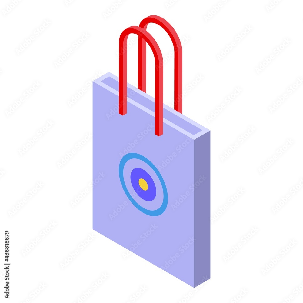 Poster bag digital printing icon. isometric of bag digital printing vector icon for web design isolated on 