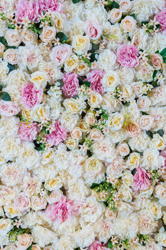 wedding flower decoration selective focus, soft focus of white flower © waranyu