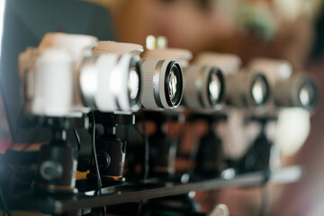 professional photographer, closeup digital camera