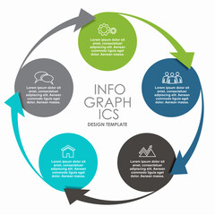 Infographic design template with place for your data. Vector illustration.