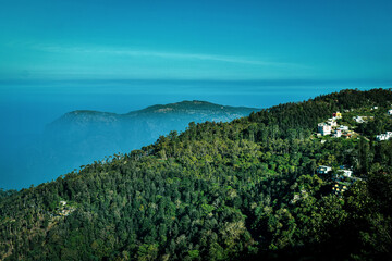 Obraz premium The Blue Kisses the Green