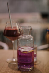glass of water with ice