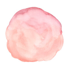 Pink gradient orange watercolor brush shapes