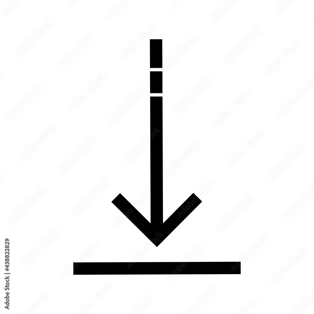 Poster arrow icon vector color editable isolated on white background