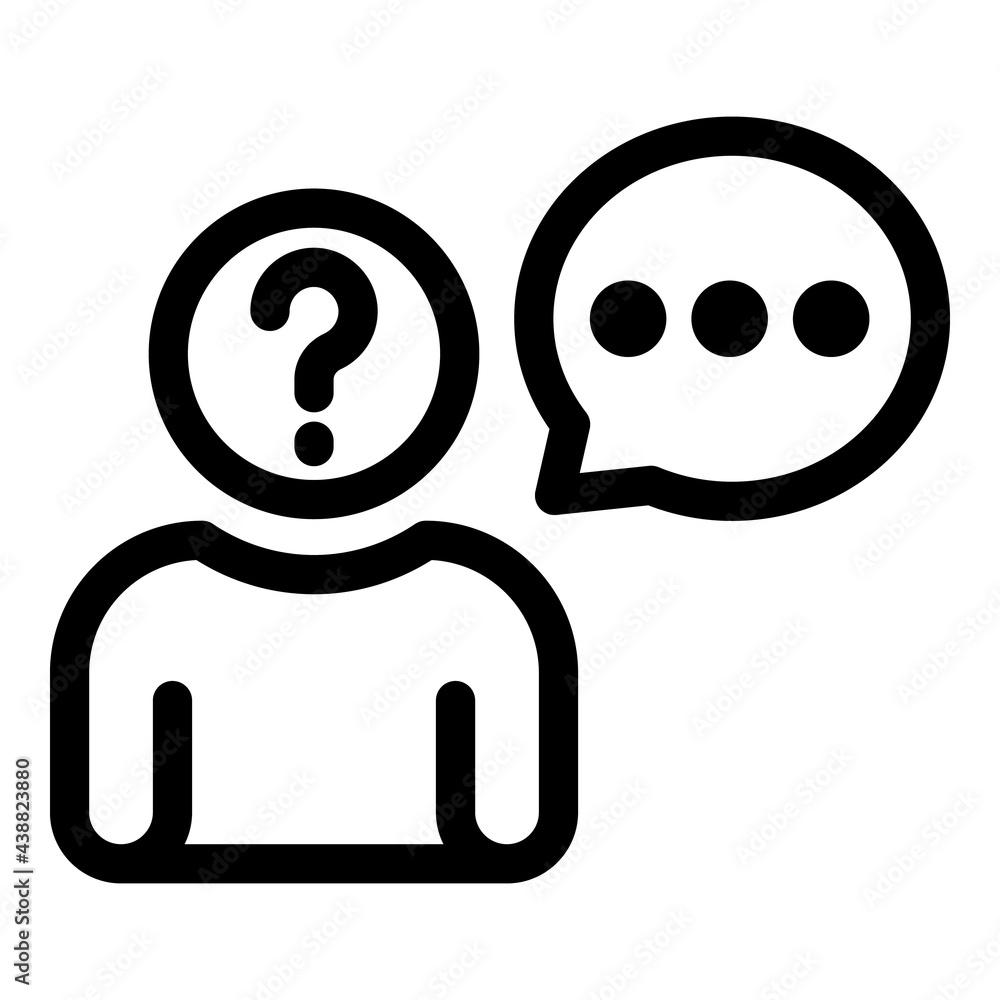 Poster anonymous guess icon. outline anonymous guess vector icon for web design isolated on white backgroun