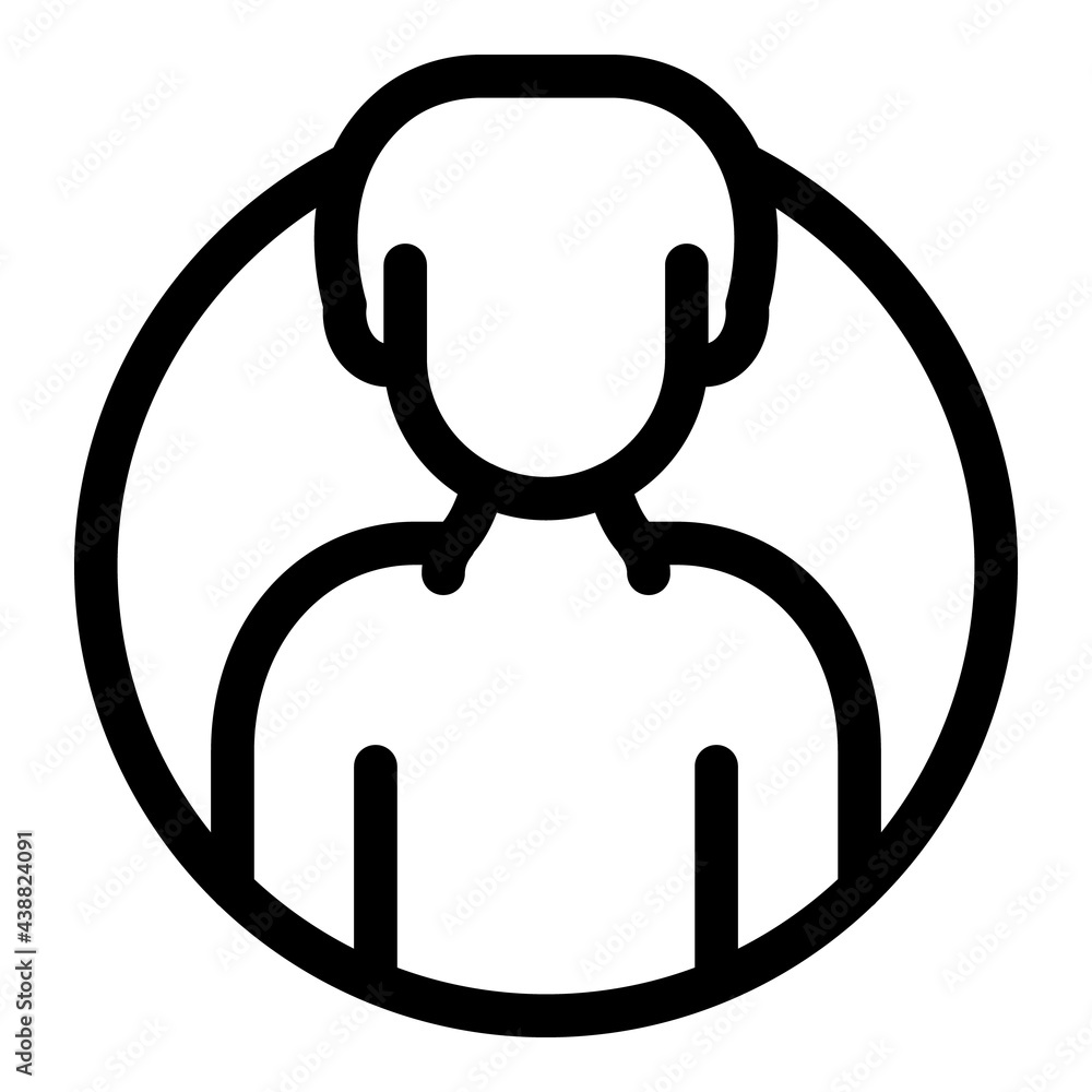 Poster anonymous user icon. outline anonymous user vector icon for web design isolated on white background