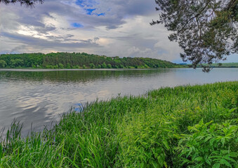 Southern Bug River. Summer landscape
