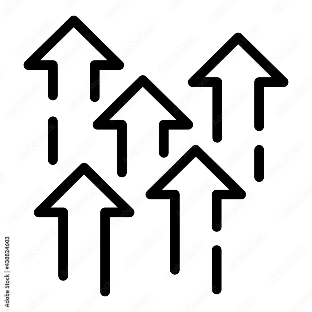 Poster arrows trust relationship icon. outline arrows trust relationship vector icon for web design isolate