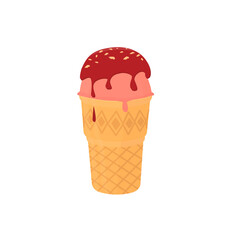 Ice cream. Ice cream cup, vector illustration