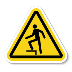 No Stepping Symbol On White Background