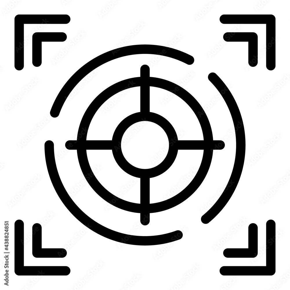 Poster relationship target icon. outline relationship target vector icon for web design isolated on white b