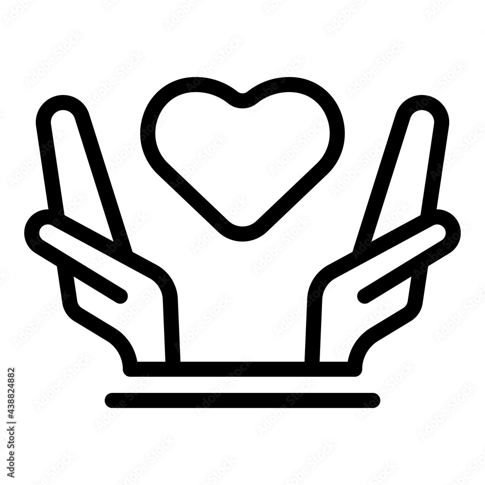 Poster keep relationship icon. outline keep relationship vector icon for web design isolated on white backg