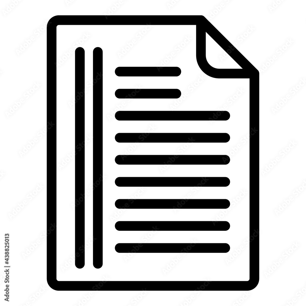 Poster tactical documents icon. outline tactical documents vector icon for web design isolated on white bac