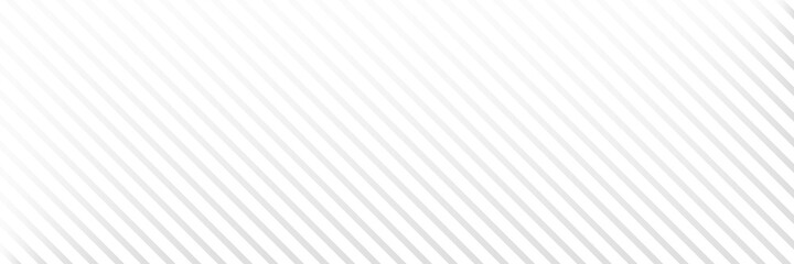 Diagonal line long background. White stripe texture. Gray straight design element. Abstract neutral banner. Fabric material decoration. Dynamic lines concept. Cover template. Vector illustration