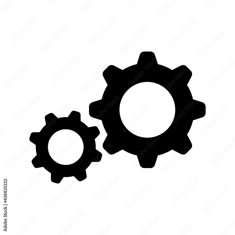 Poster setting gear vector icon design template.gear vector icon. setting gear vector icon. setting gear ve