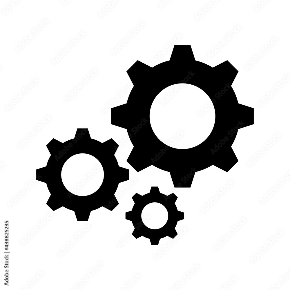 Poster setting gear vector icon design template.gear vector icon. setting gear vector icon. setting gear ve